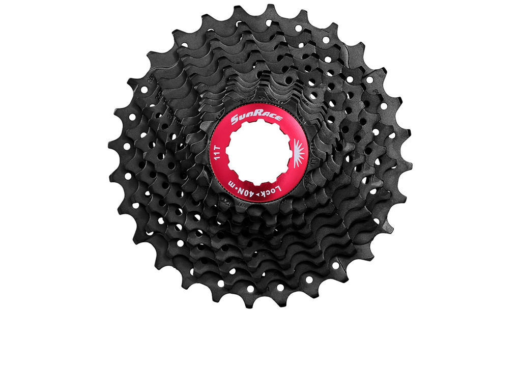 Csrs   Kassette 11 Gear   11 32 Tands   Road   Til Shimano Eller Sram   Sort fra Sunrace