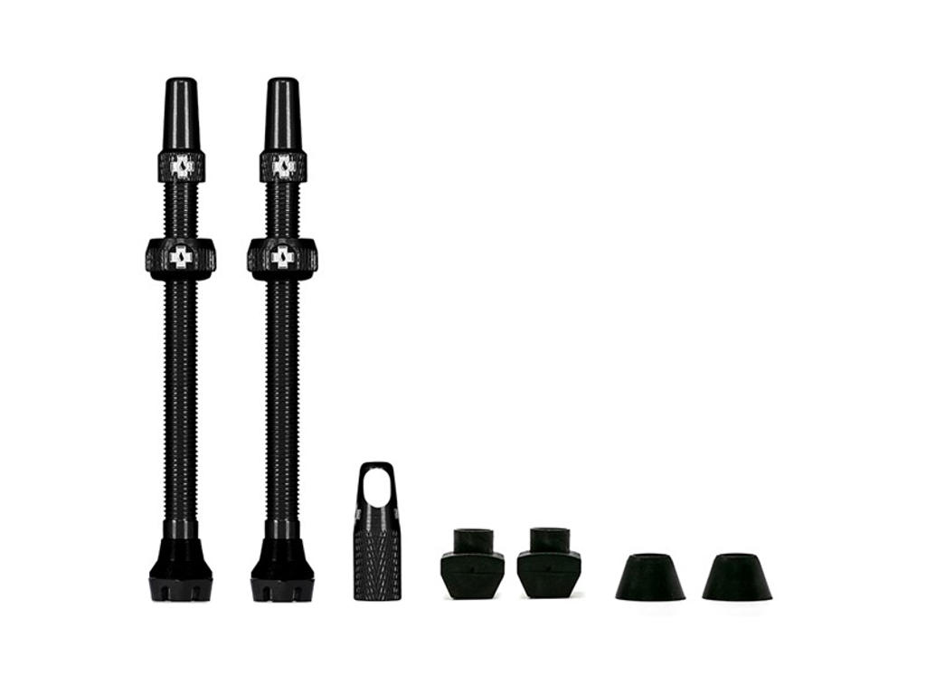 Muc Off   Tubeless Ventiler   80mm Lange   Sort   2 Stk. fra Muc-off