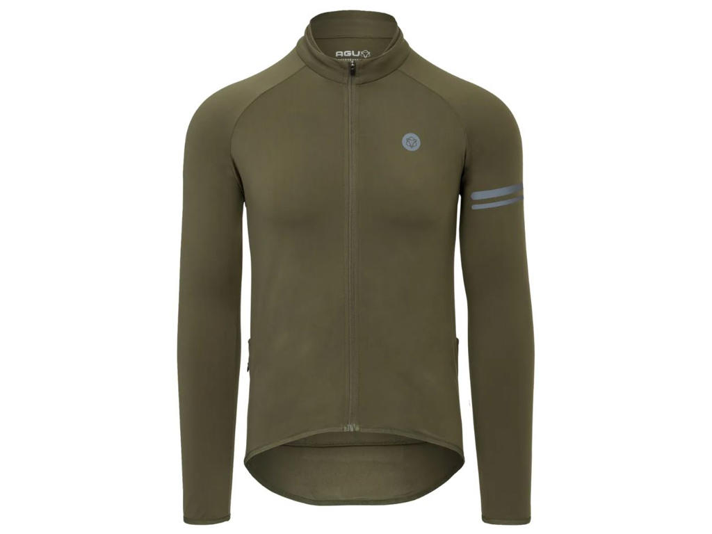 Thermo Jersey Essential   Cykeltrøje   L æ   Army Grøn   Str. S fra Agu