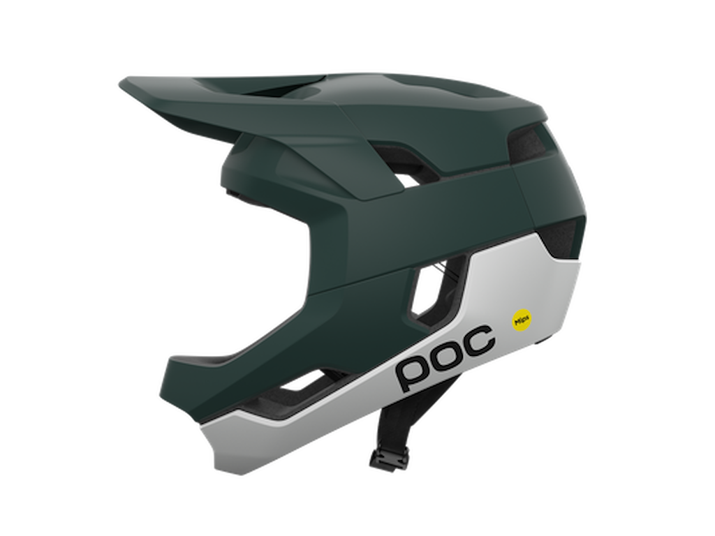 Otocon Race Mips Fullfacehjelm   Pargasite Green Matt Hydrogen White Matt   Str. 55 58 Cm fra Poc
