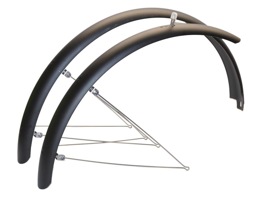 Skærmsæt   27,5" 29"   60mm   Matsort   Inkl. Rustfri Stivere fra Bikepartner