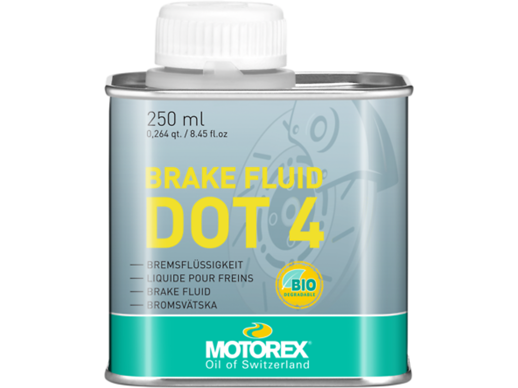 Bremsevæske Dot 4 Tin   250ml fra Motorex