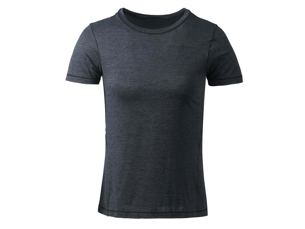 Korrl Melange   T Shirt M. Korte ærmer   Dame   Black    Str. 42 fra Endurance