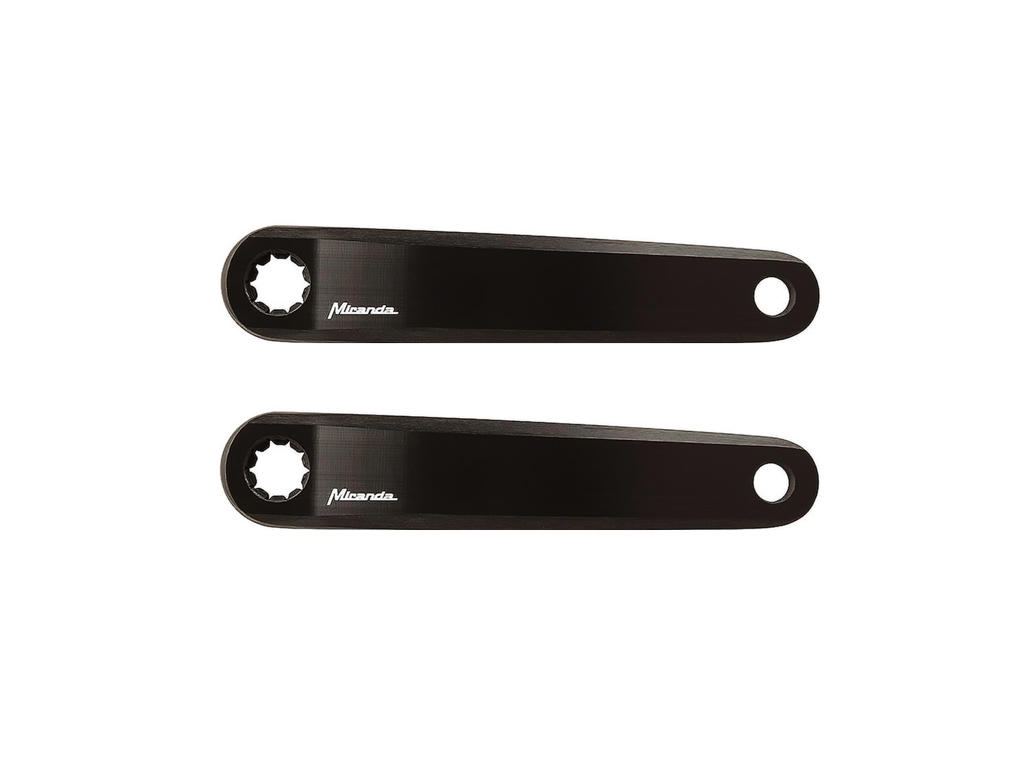 Delta Double Diamond   E Bike Isis Pedalarms Sæt   160mm   Bdu2xx   Sort fra Miranda