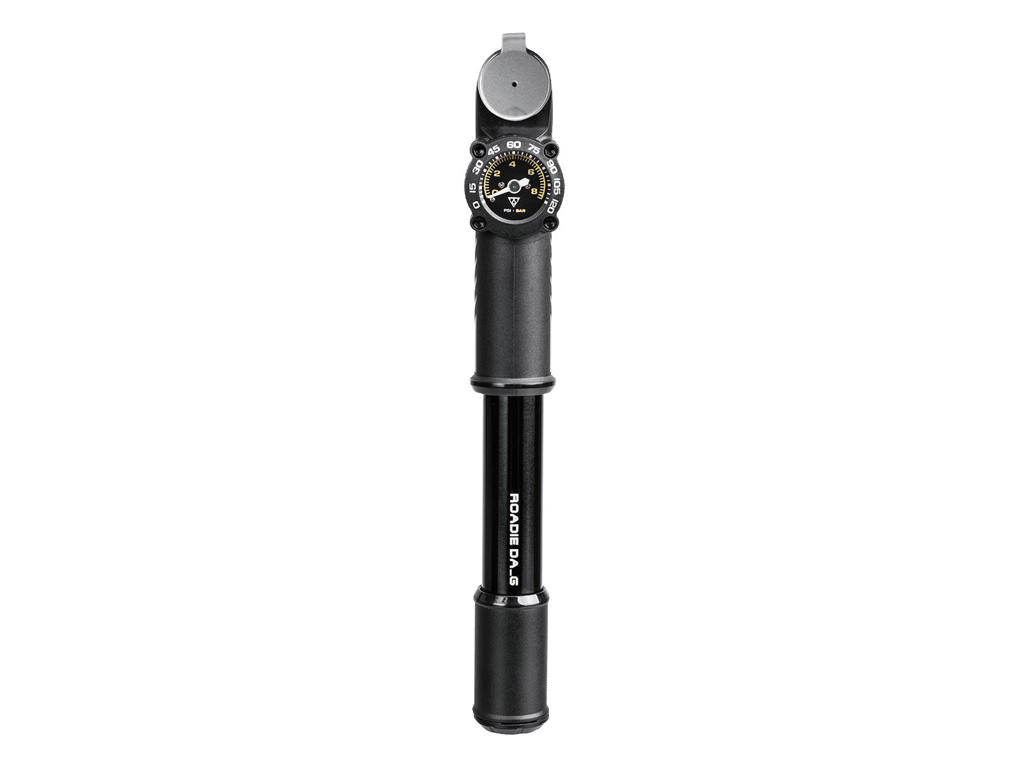 Roadie Da G   Minipumpe   8 Bar   120 Psi   Sort fra Topeak