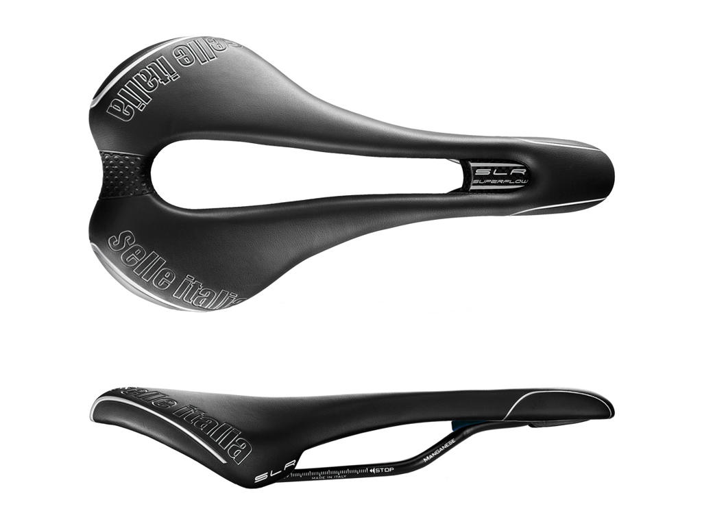 Slr Tm Superflow S   Cykelsadel   Sort fra Selle Italia