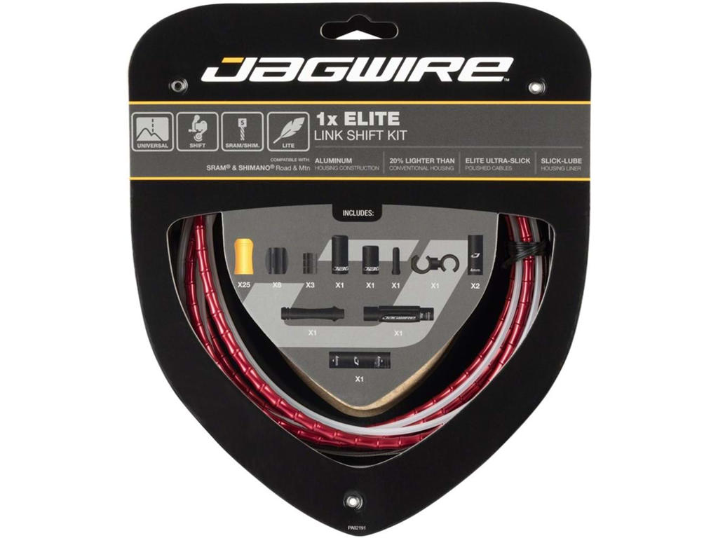 Elite Link Gearkabelsæt Til Road Mtb   Rød fra Jagwire