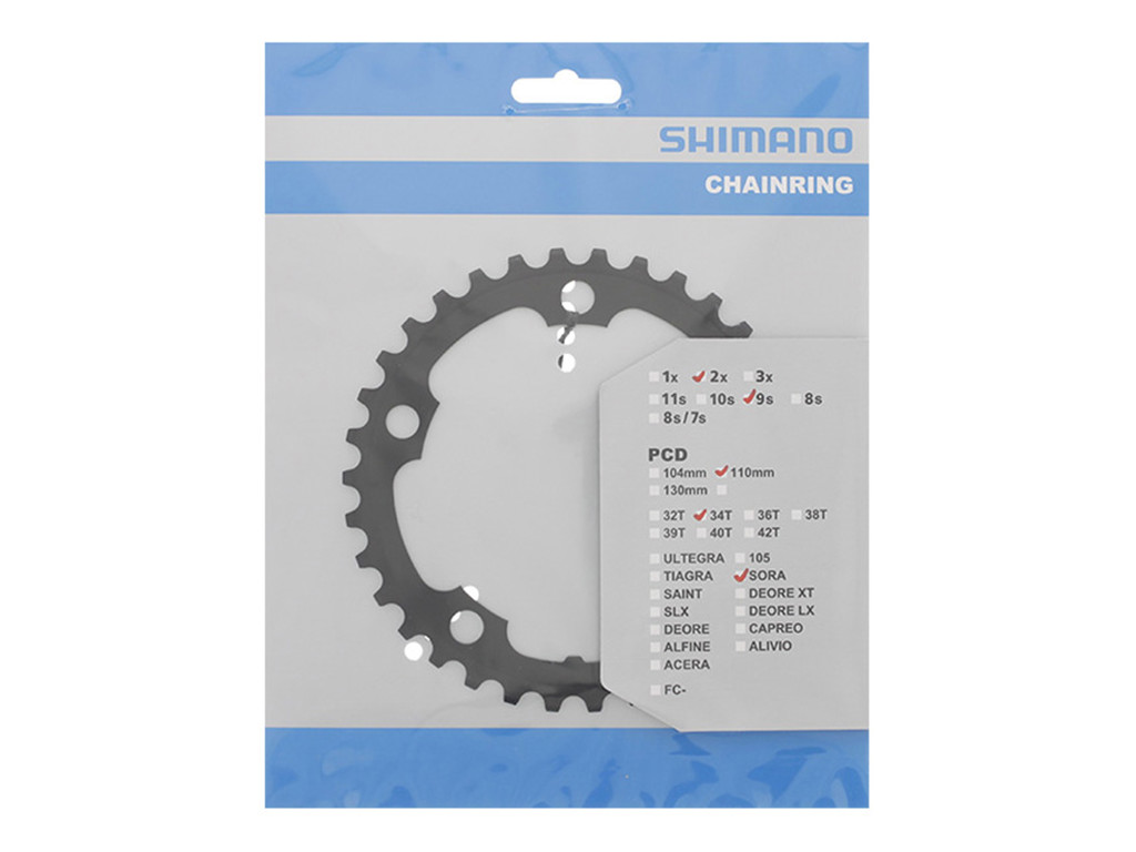 Sora   34 Tands Klinge Road   Bcd110   Sort   Fc 3350 fra Shimano
