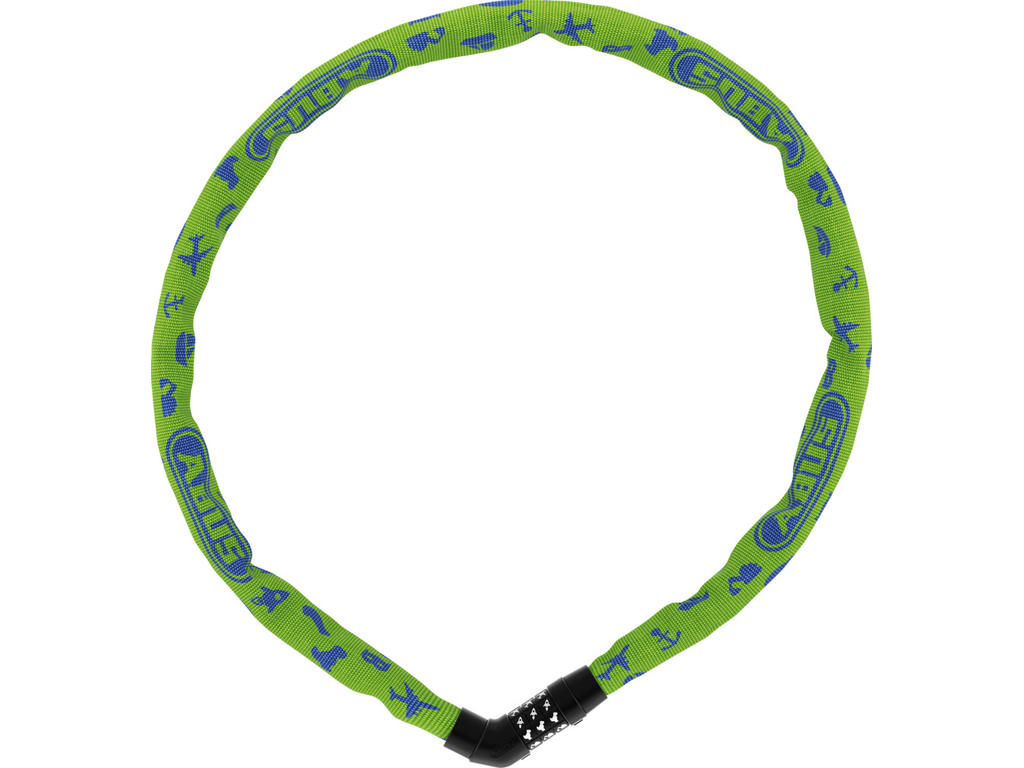 4804c Steel O Chain   Kædelås   75cm   Lime Symbols fra Abus