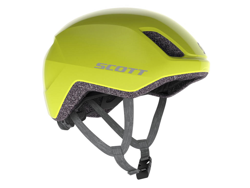 Ristretto   Cykelhjelm   Radium Yellow   Str. 51 55 Cm fra Scott