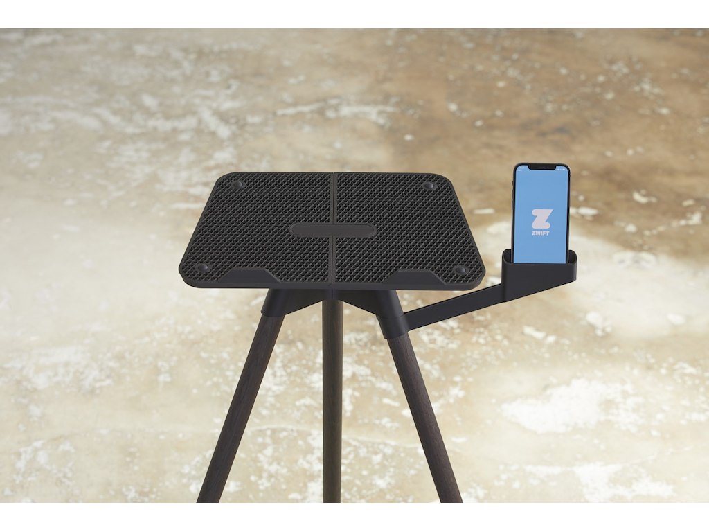 Computer Stand   Med Holder Til Smartphone   Smoked Oak fra Tons