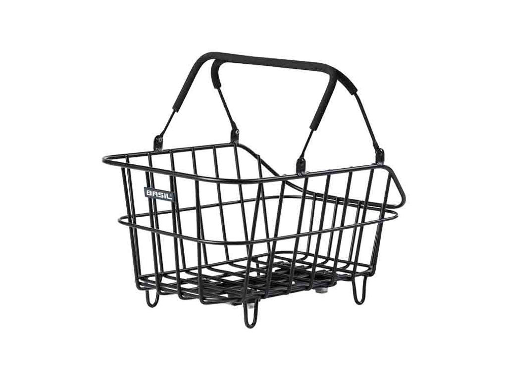Cento Alu Mik   Cykelkurv Til Bag Med Mik Beslag   Sort fra Basil
