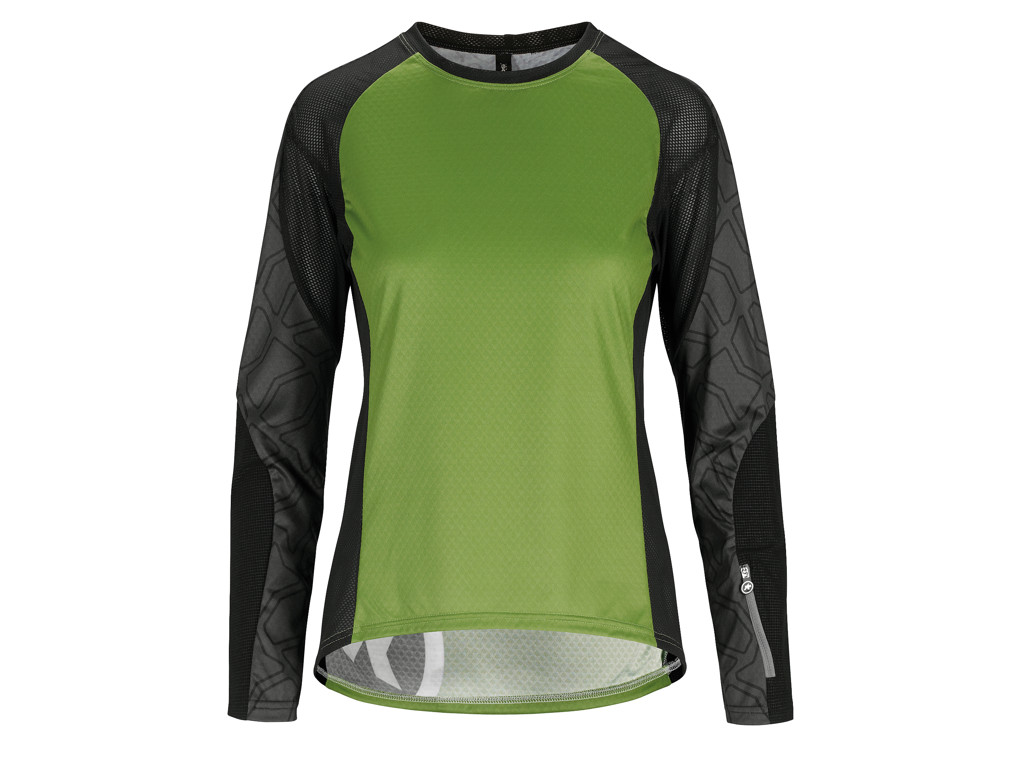 Trail Womens Jersey   Dame Mtb Cykeltrøje Med Lange ærmer   Grøn   Str. Xlg fra Assos