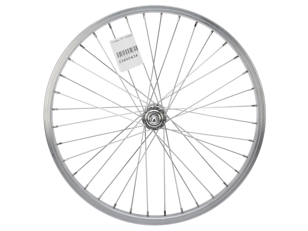 20" Forhjul   Aluminiumsfælg   19 405  2 Mm Eger   Sølv fra Contec