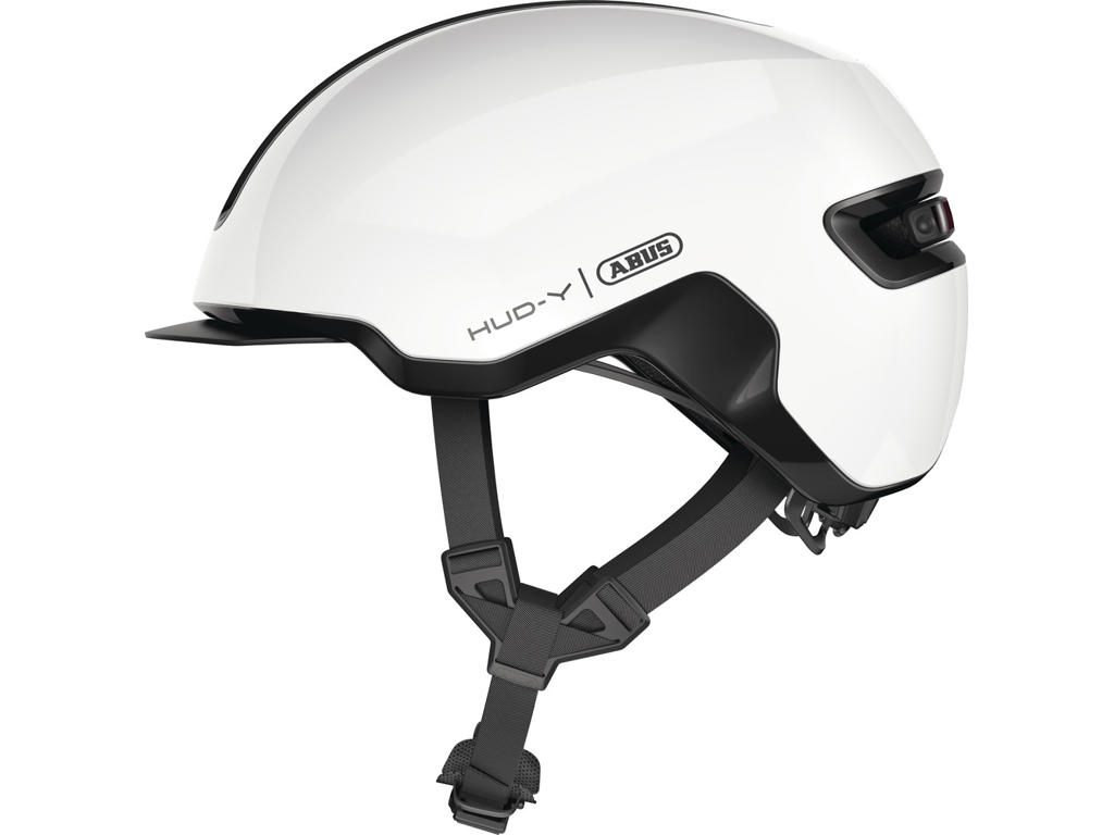 Hud Y   Cykelhjelm   Shiny White   Str. L fra Abus
