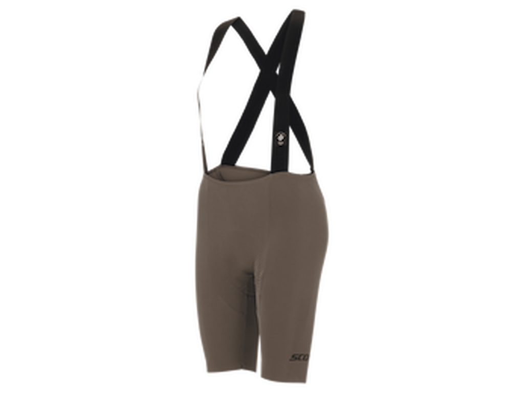 Ultd ++++ Bib Shorts   Cykelshorts M Pude   Dame   Wood Grey   Str. L fra Scott