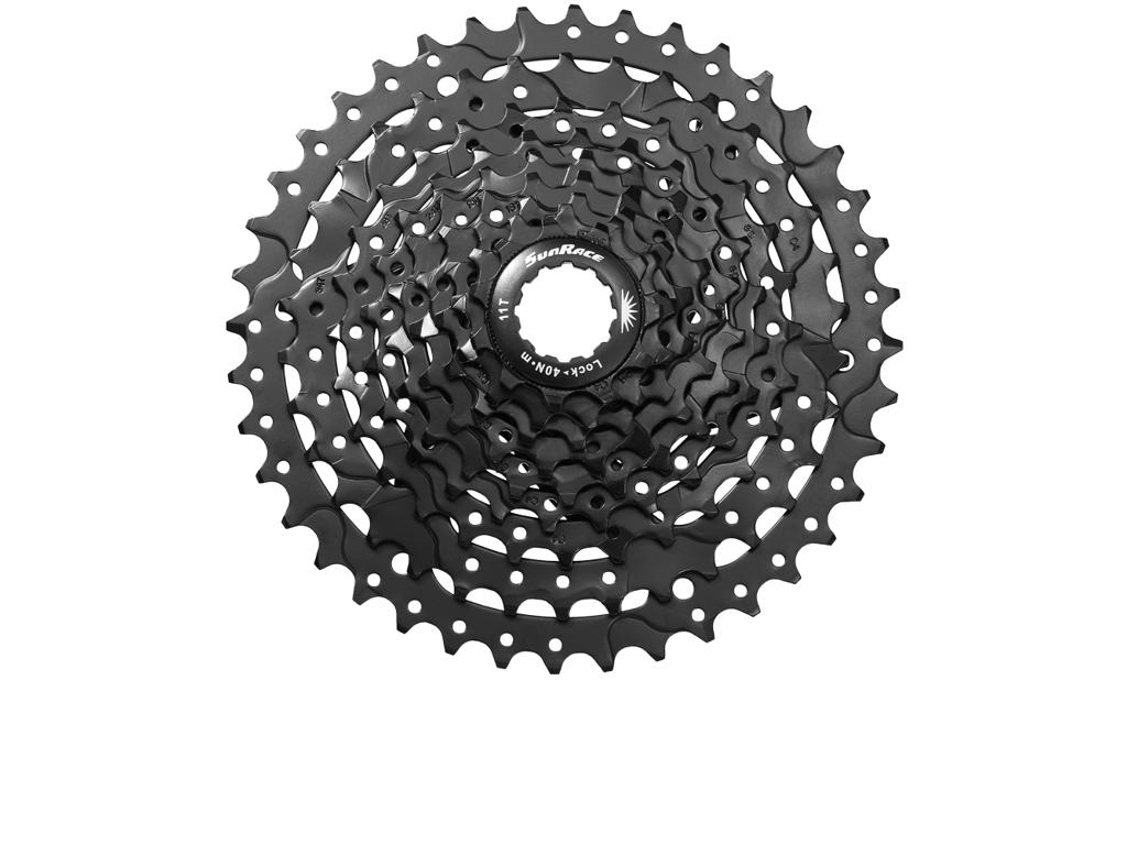 Csm980   Kassette 9 Gear   11 40 Tands   Mtb   Til Shimano Eller Sram   Sort fra Sunrace