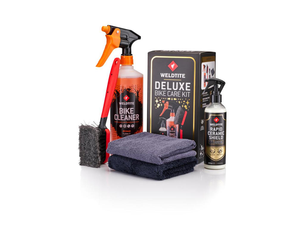 Deluxe Bike Care Kit   Rengøringskit   5 Dele fra Weldtite
