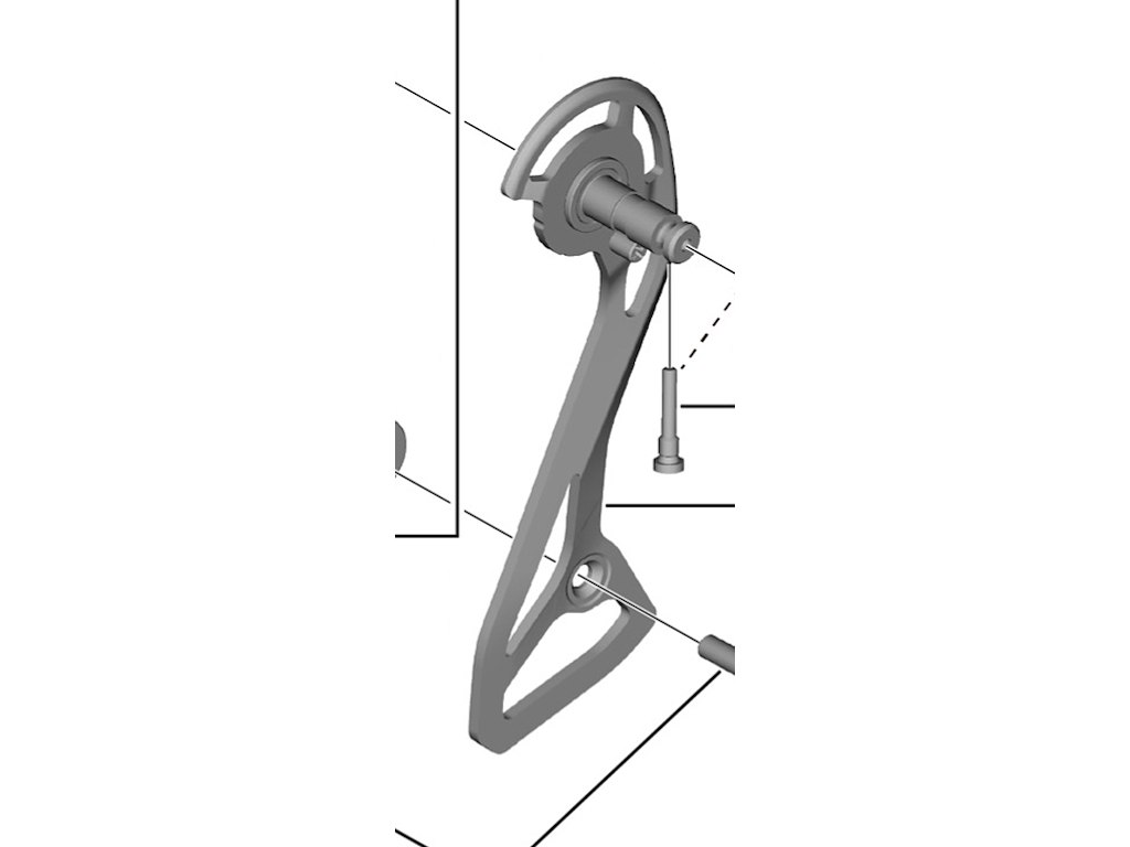 105 Yderplade Og Skrue Til Bagskifter Model Rd R7100 fra Shimano