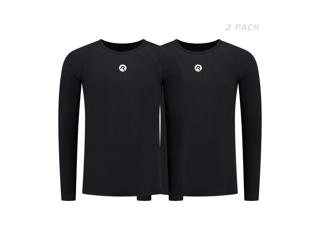 Core Ii   Svedbluse Med Lange ærmer   2 Pak   Sort   Str. L Xl fra Rogelli