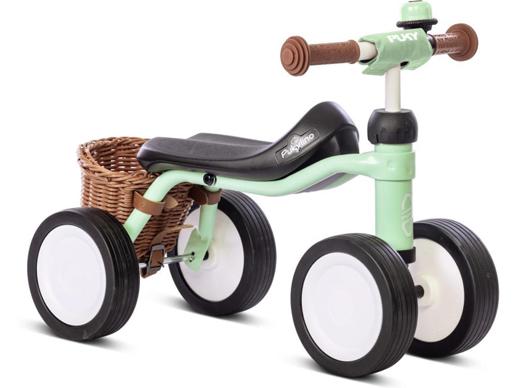 Lino   Løbecykel Fra 1 år 75 Cm    Inkl Kurv Og Ringklokke  Pastel Grøn fra Puky