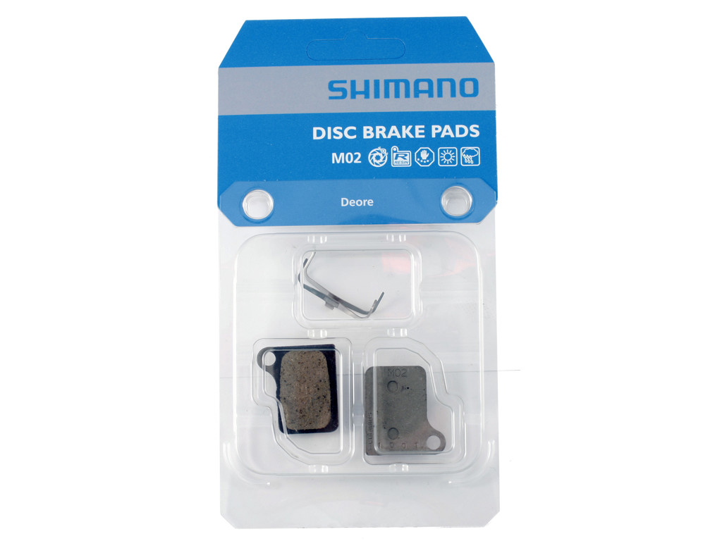 Deore M555 Bremseklods Til Disk   Type Resin M02 fra Shimano