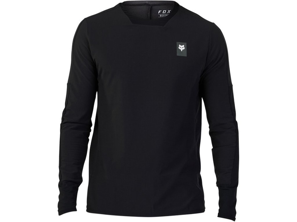 Defend Thermal Jersey   Cykeltrøje   Lange ærmer   Herre   Sort   Xl fra Fox