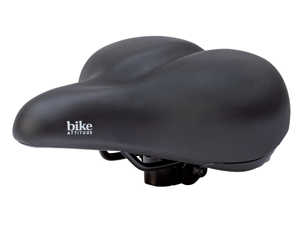 Cykelsadel   Komfort Med Elastomer   Unisex D1 Base   Sort fra Bike Attitude