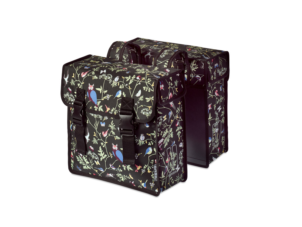 Wanderlust Double Bag   Cykeltasker Til Bagagebærer   35 Liter   Charcoal fra Basil