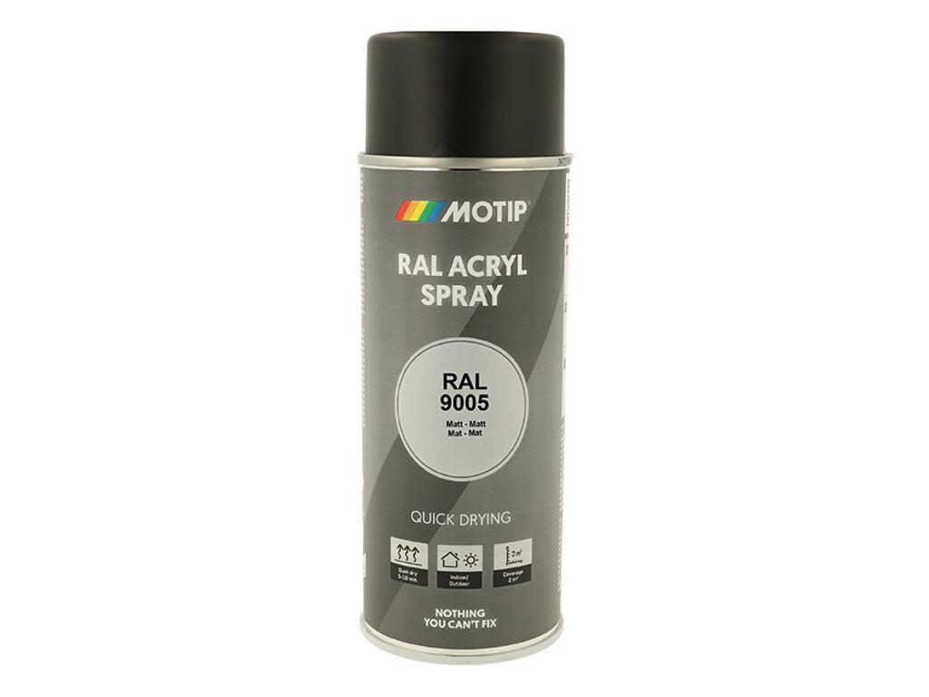 Ral 9005   Lak   Matt Deep Black fra Motip