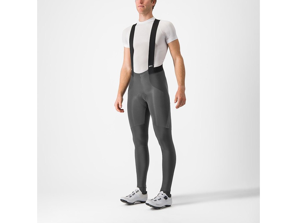 Sorpasso Ros Bibtights   Cykelhukser M Pude   Herre   Dark Gray   Xl fra Castelli