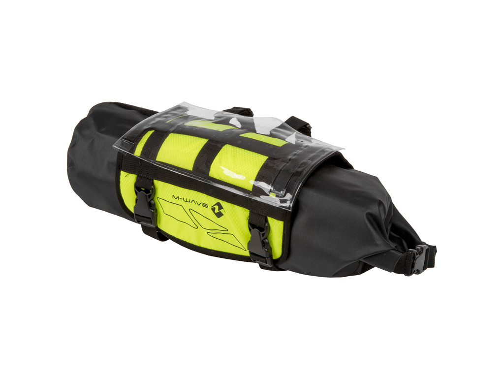 M Wave Rough Ride   Cykeltaske Til Styr   100% Vandtæt   Neongul   Str. 10 Liter fra M-wave