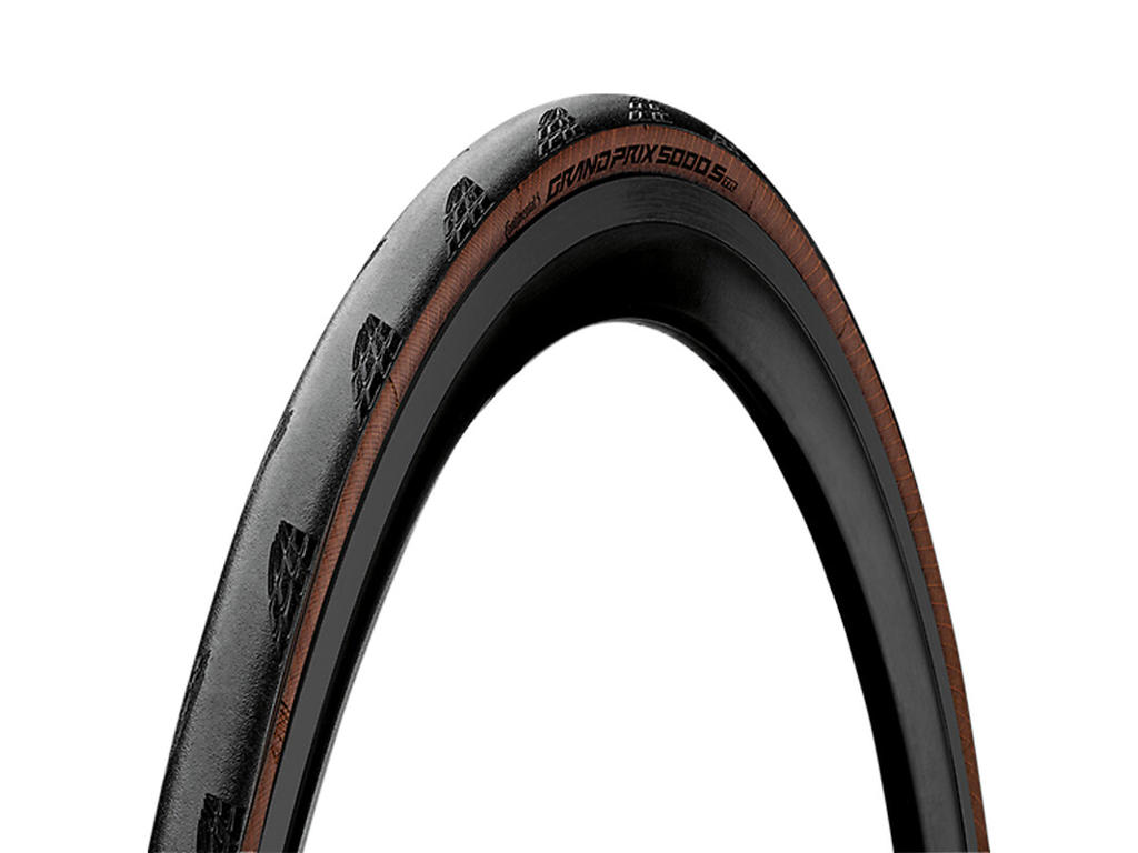 Grand Prix 5000s Tr   Tubeless Ready   Foldedæk Road   Sort Brun  700x32c (32 622) fra Continental