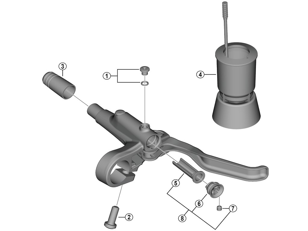 Membranenhed Til Bremsegreb Model Bl Mt200 fra Shimano