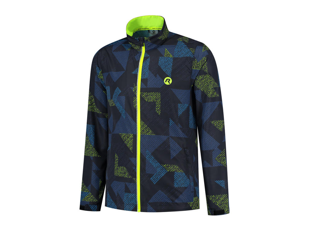 Electro   Sports Jakke   Airbloc   Blå Sort Flour   Str. M fra Rogelli