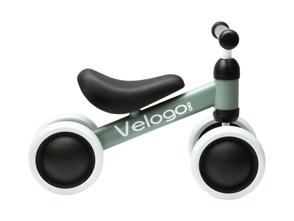 Løbecykel Fra 1 år   4 Hjul   Mat Støvede Grøn fra Velogo