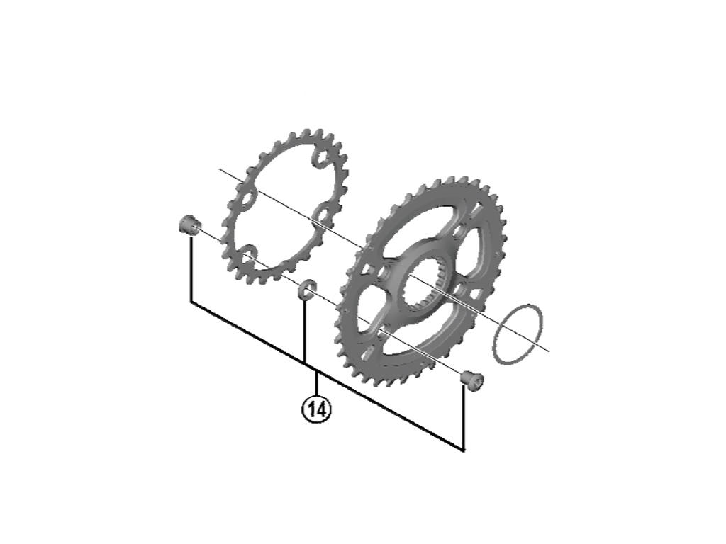 Xt   Klingebolte   4 Stk.   Fc M8100 fra Shimano