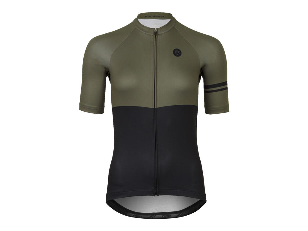 Duo Essential   Cykeltrøje   K æ   Dame   Army Grøn Sort    Str. 2xl fra Agu