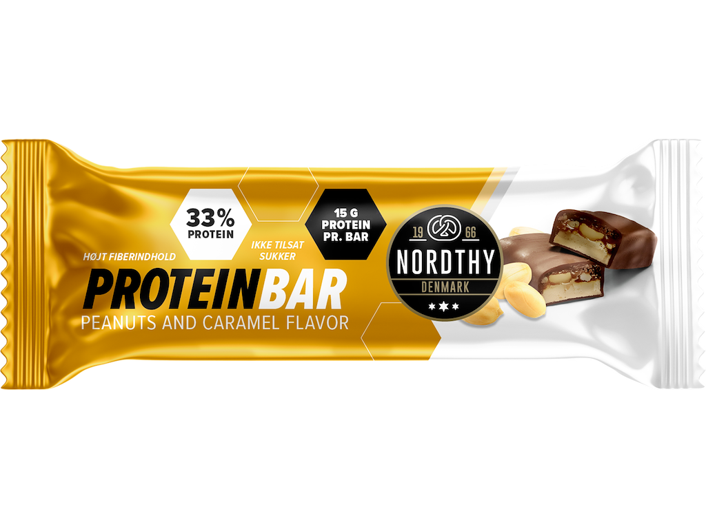 Proteinbar   Peanut Caramel   45g fra Nordthy