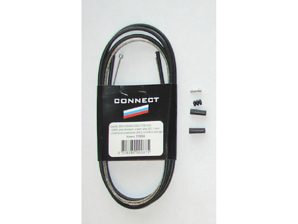 Gearkabel 1,1 X 2000 1700mm Sort. fra Connect