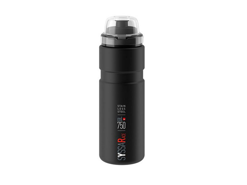Syssa Race   Drikkeflaske I Rustfrit Stål   750 Ml   Mat Sort fra Elite