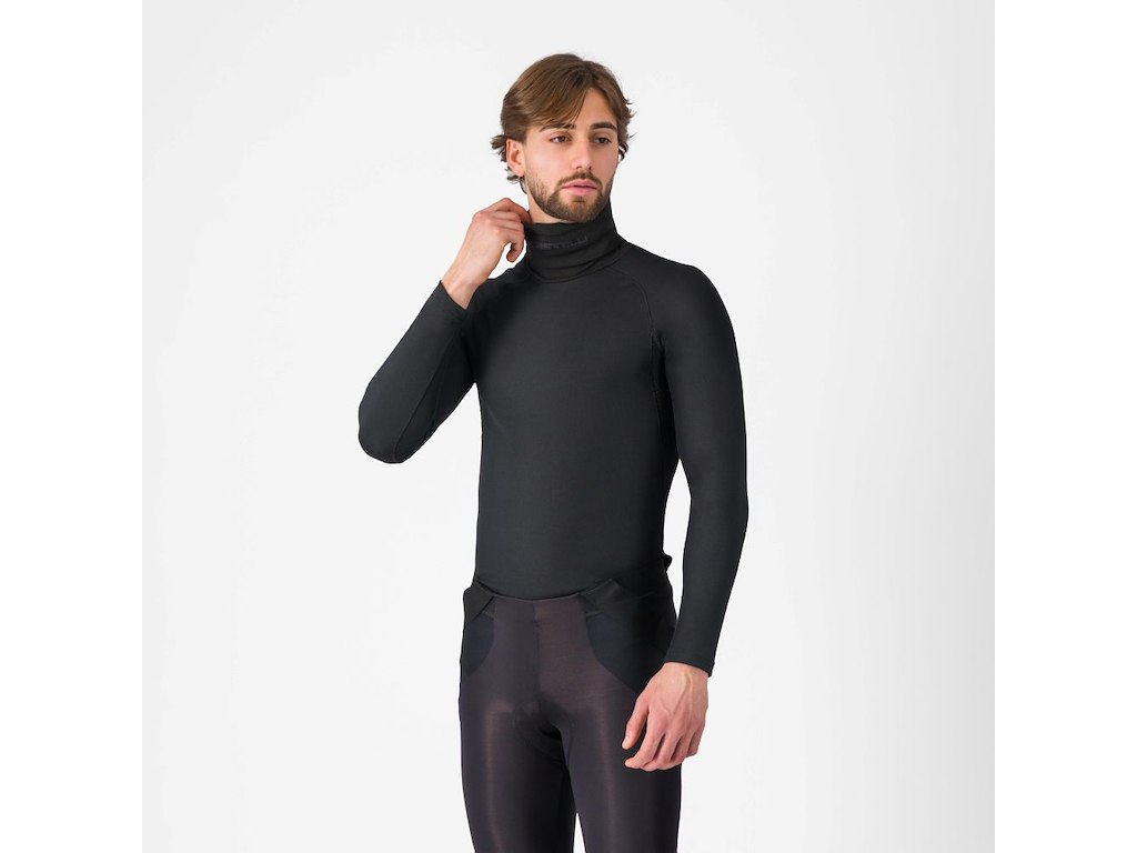 Flanders 2 High Neck Warmer Baselayer  Svedundertrøje   Sort   S fra Castelli