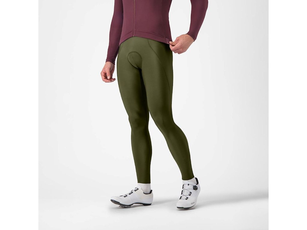 Espresso Bibtights   Cykelbukser M Pude   Deep Green   S fra Castelli
