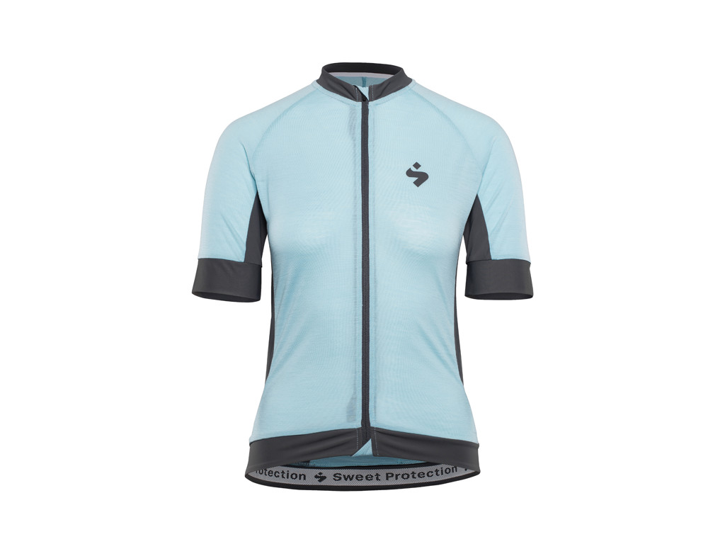 Crossfire Merino Jersey W   Dame Cykeltrøje   Isblå   Str. M fra Sweet Protection
