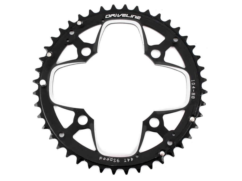 Klinge 44 Tands ø104mm 4 Huls Sort fra Driveline