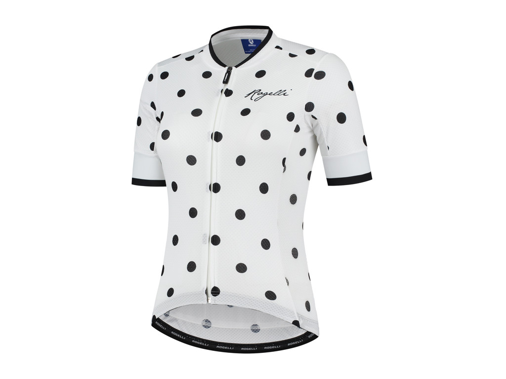 Sprinkle   Cykelbluse   Dame   Korte ærmer   Race Fit   Hvid Sort   Str. 2xl fra Rogelli