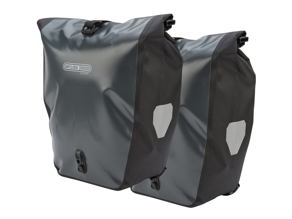 Back Roller Classic   Sort Grå 2 X 20 Liter fra Ortlieb