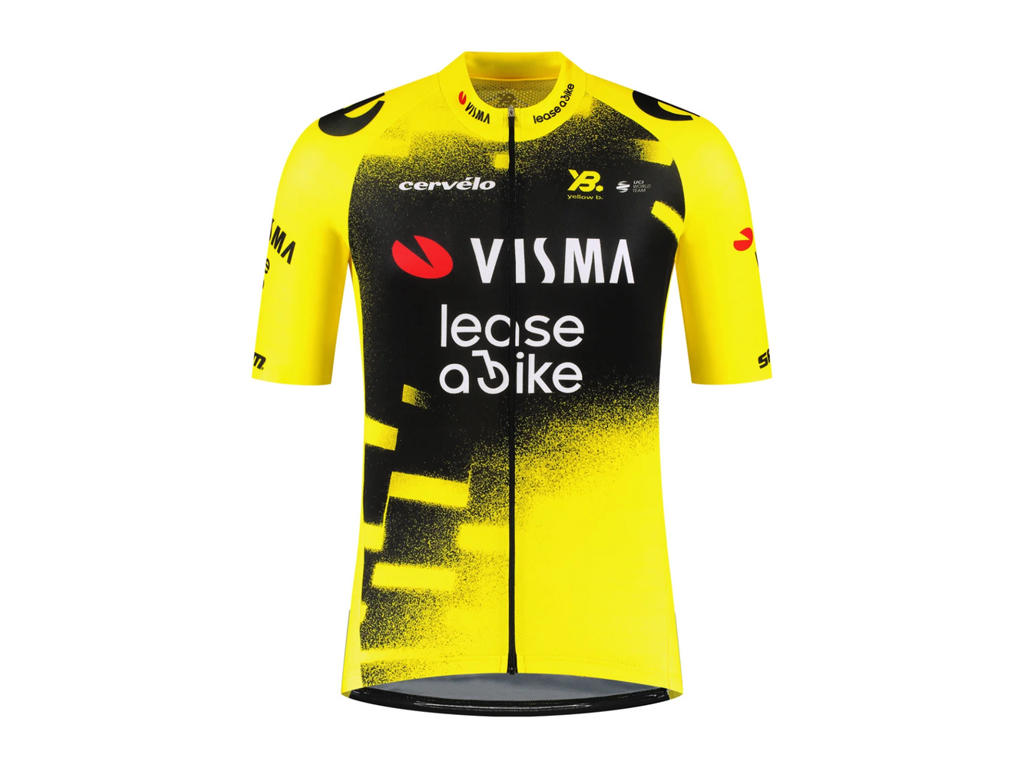 Team Visma | Lease A Bike   Cykeltrøje   Korte ærmer   Wing Beat Replica   M fra Rapidgear