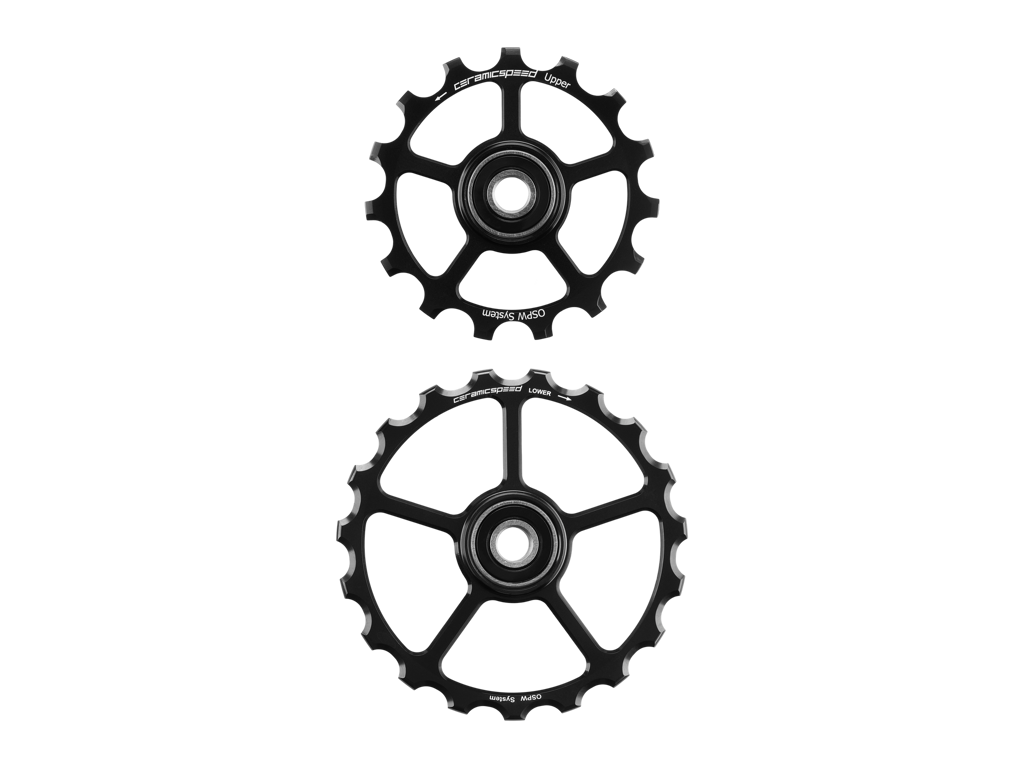 Keramisk Oversized Pulleyhjul   15+19   Sort fra Ceramicspeed