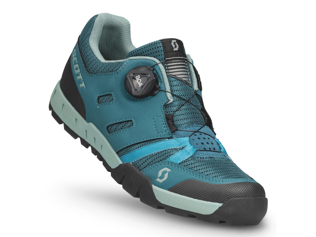 Sport Crus R Flat Boa   Cykelsko   Dame   Petrol Blue Mint Green   Str. 42 fra Scott